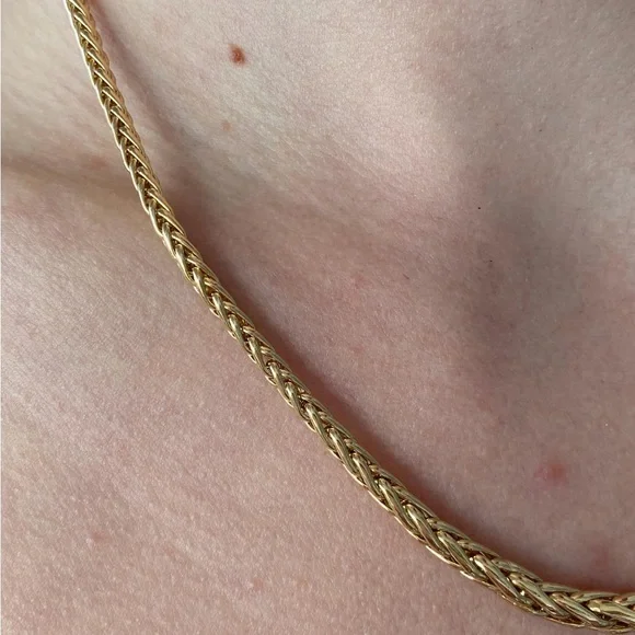 Elegant 14K Graduated Wheat Necklace - Picture 6 of 8